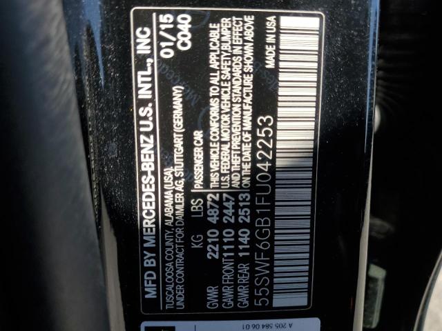 2015 MERCEDES-BENZ C 400 4MAT 55SWF6GB1FU042253