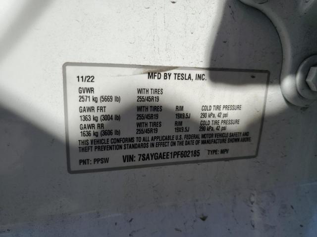 2023 TESLA MODEL Y 7SAYGAEE1PF602185