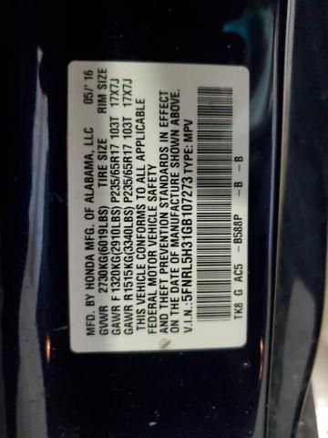 2016 HONDA ODYSSEY SE - 5FNRL5H31GB107273