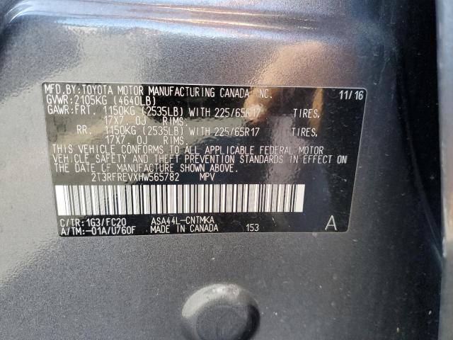 2017 TOYOTA RAV4 XLE - 2T3RFREVXHW565782