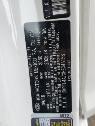 2017 KIA FORTE LX - 3KPFL4A7XHE048158