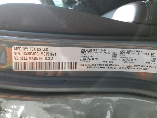 2021 DODGE DURANGO GT - 1C4RDJDG1MC751671