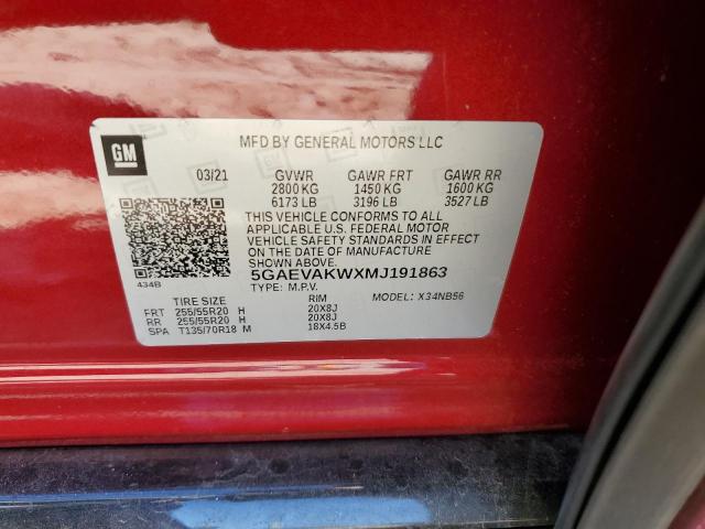 2021 BUICK ENCLAVE ES 5GAEVAKWXMJ191863