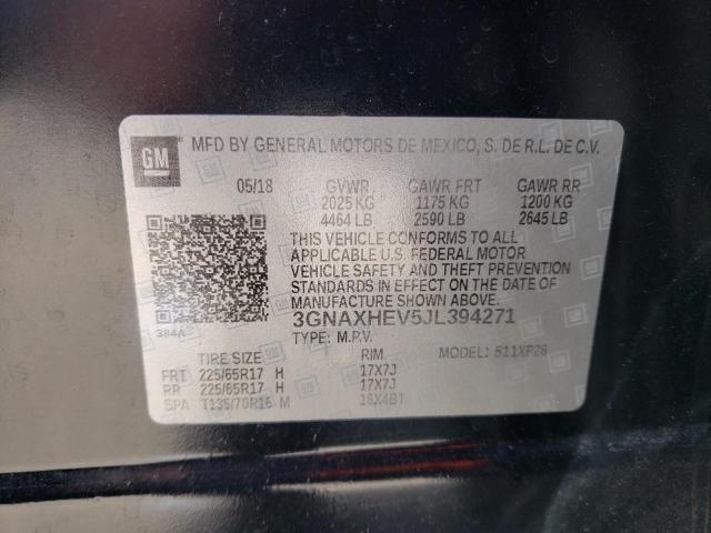 2018 CHEVROLET EQUINOX LS - 3GNAXHEV5JL394271