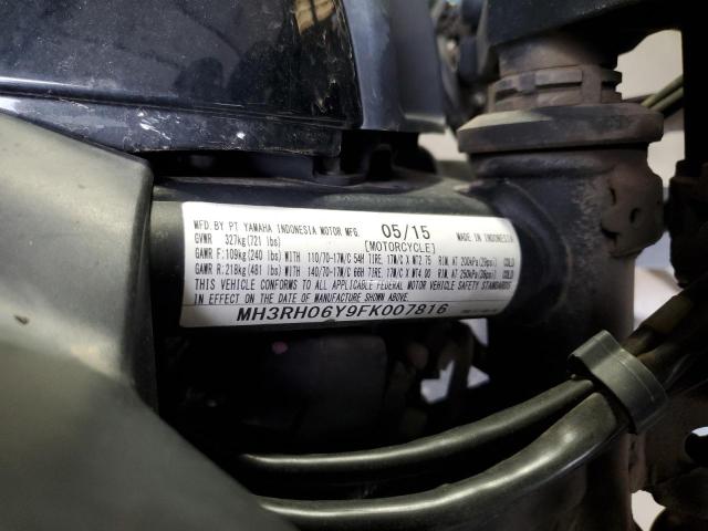 2015 YAMAHA YZFR3 MH3RH06Y9FK007816