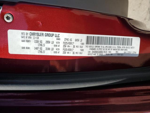 2011 CHRYSLER TOWN & COU - 2A4RR8DG0BR617615