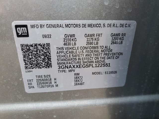 2023 CHEVROLET EQUINOX PR - 3GNAXXEG5PL122551