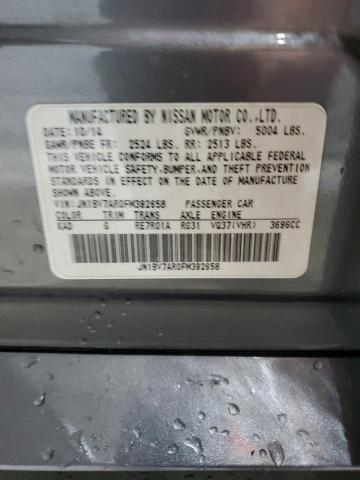 2015 INFINITI Q50 BASE JN1BV7AR0FM392658