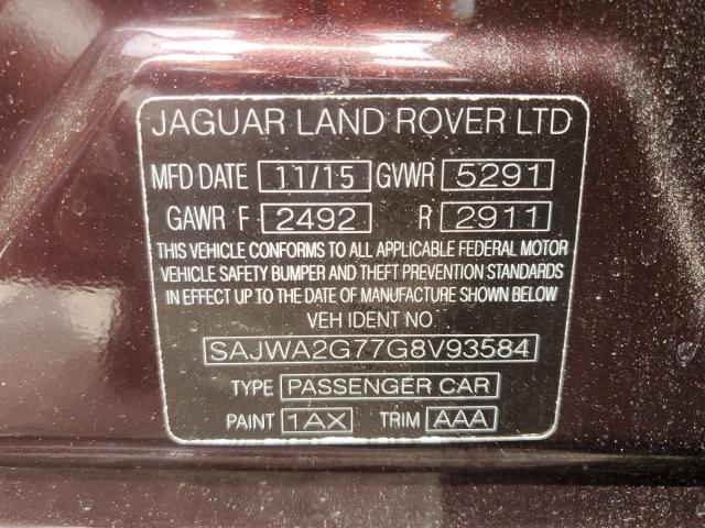 2016 JAGUAR XJL PORTFO - SAJWA2G77G8V93584