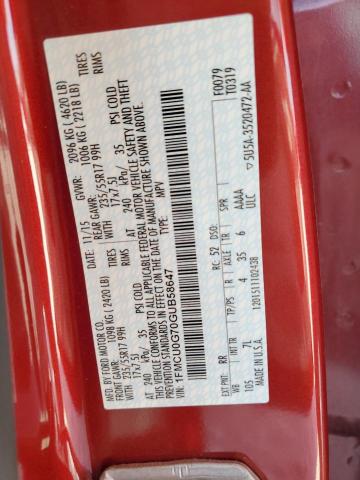 2016 FORD ESCAPE SE - 1FMCU0G70GUB58647
