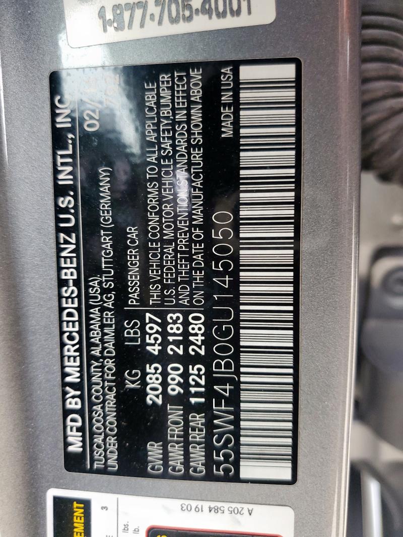 2016 MERCEDES-BENZ C 300 - 55SWF4JB0GU145050