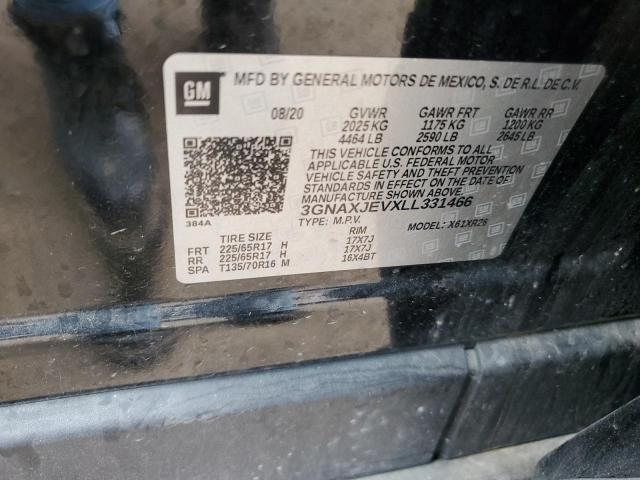 2020 CHEVROLET EQUINOX LT - 3GNAXJEVXLL331466