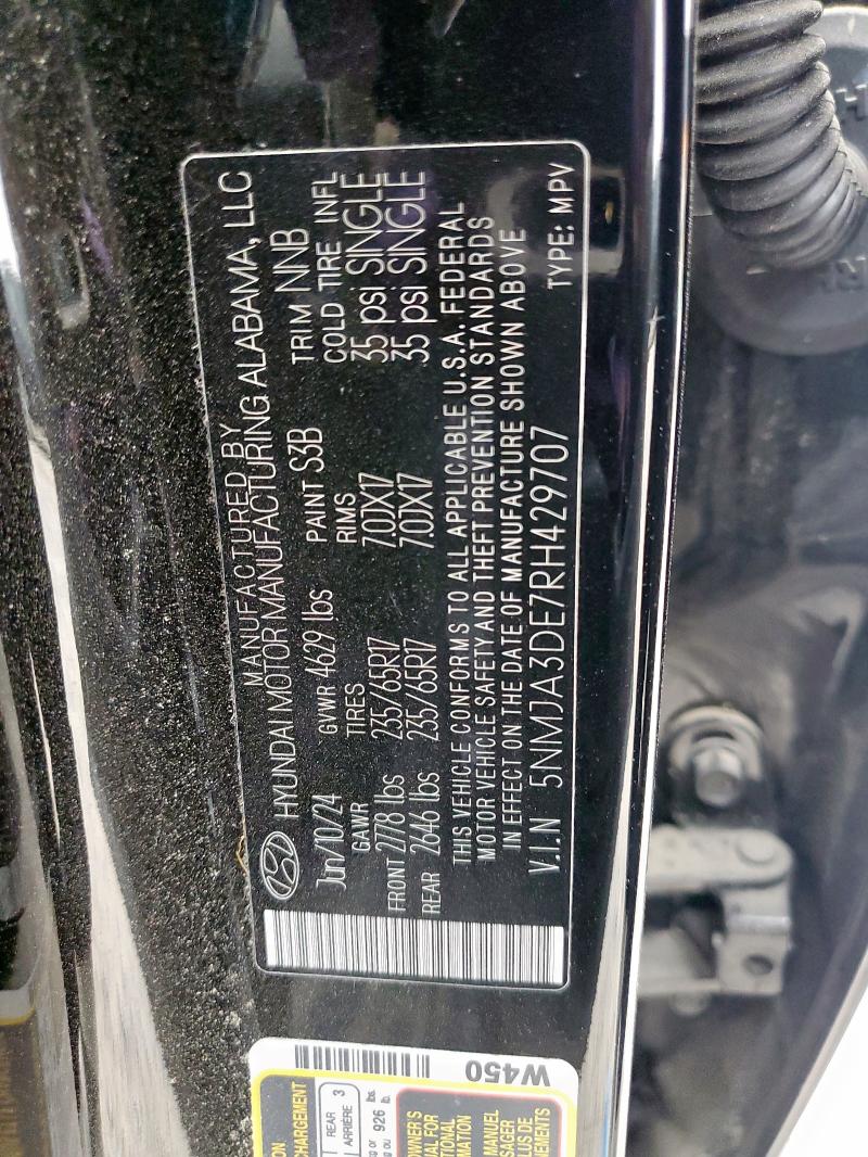 2024 HYUNDAI TUCSON SE - 5NMJA3DE7RH429707