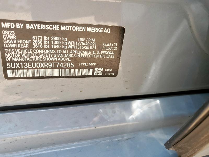 2024 BMW X5 SDRIVE 5UX13EU0XR9T74285