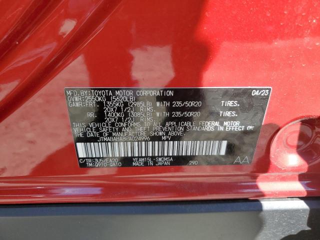 2023 SUBARU SOLTERRA P JTMABABA8PA024996