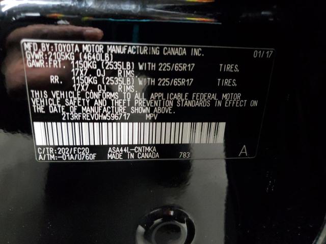 2017 TOYOTA RAV4 XLE - 2T3RFREV0HW596717