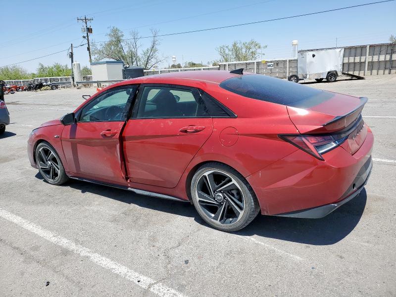 Vin: kmhlr4afxnu309581, lot: 57815915, hyundai elantra n line 20222