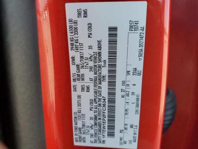 2015 FORD F150 SUPER - 1FTEW1EP2FFC36347