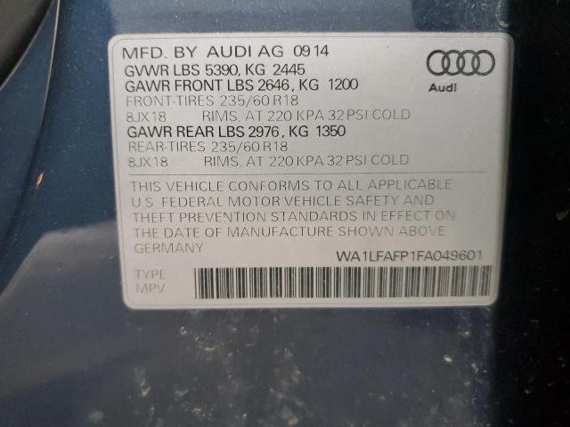 2015 AUDI Q5 PREMIUM - WA1LFAFP1FA049601