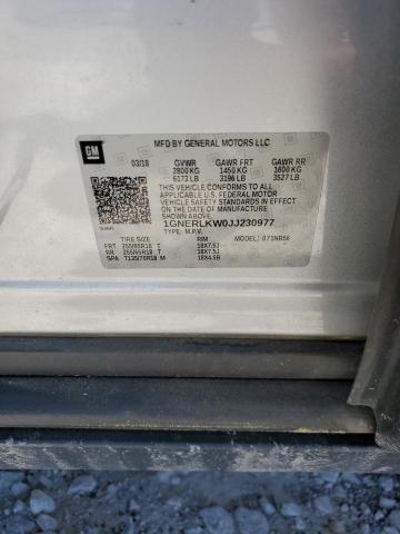 2018 CHEVROLET TRAVERSE L - 1GNERLKW0JJ230977