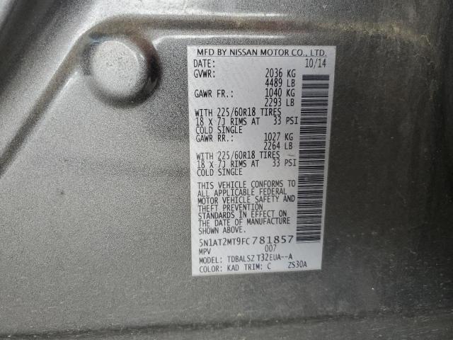 2015 NISSAN ROGUE S - 5N1AT2MT9FC781857