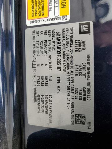 2015 BUICK ENCLAVE - 5GAKRAKDXFJ205107