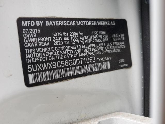 2016 BMW X3 XDRIVE2 - 5UXWX9C56G0D71063