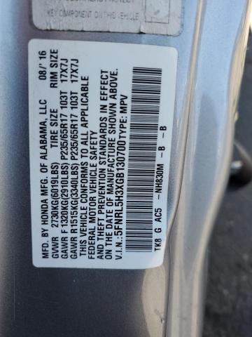 2016 HONDA ODYSSEY SE - 5FNRL5H3XGB130700