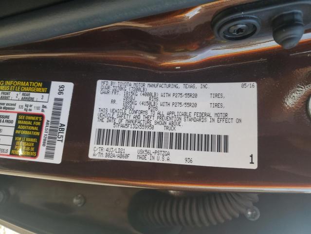2016 TOYOTA TUNDRA CRE - 5TFAW5F13GX559950