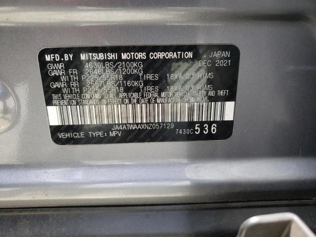 2022 MITSUBISHI ECLIPSE CR JA4ATWAAXNZ057129