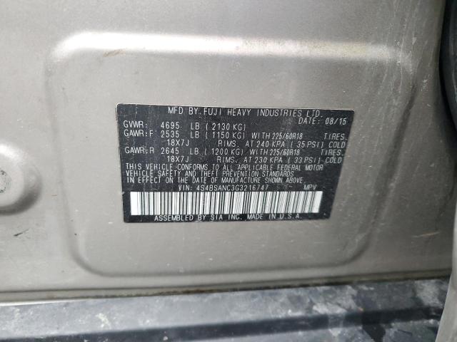 2016 SUBARU OUTBACK 2. 4S4BSANC3G3216747