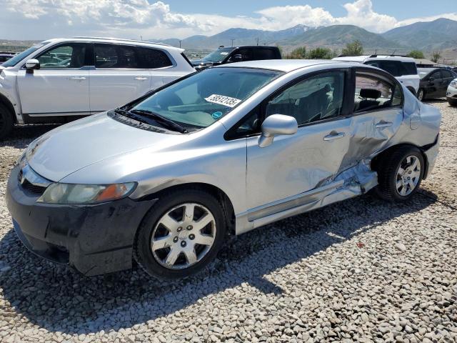 HONDA CIVIC LX 2009 silver  gas 2HGFA16599H320850 photo #1