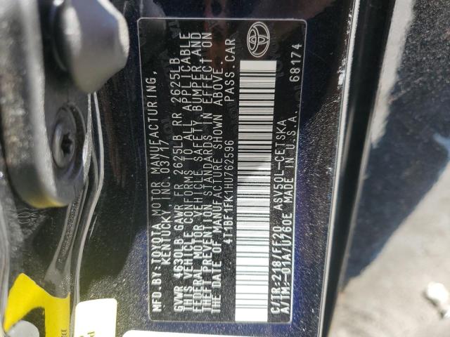 2017 TOYOTA CAMRY LE - 4T1BF1FK1HU762596