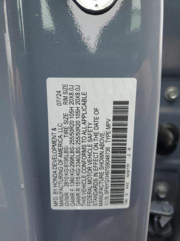 2025 HONDA PILOT BLAC 5FNYG1H97SB048736