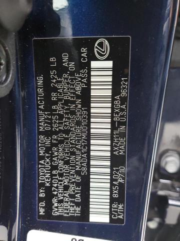 2021 LEXUS ES 300H 58ADA1C17MU010391