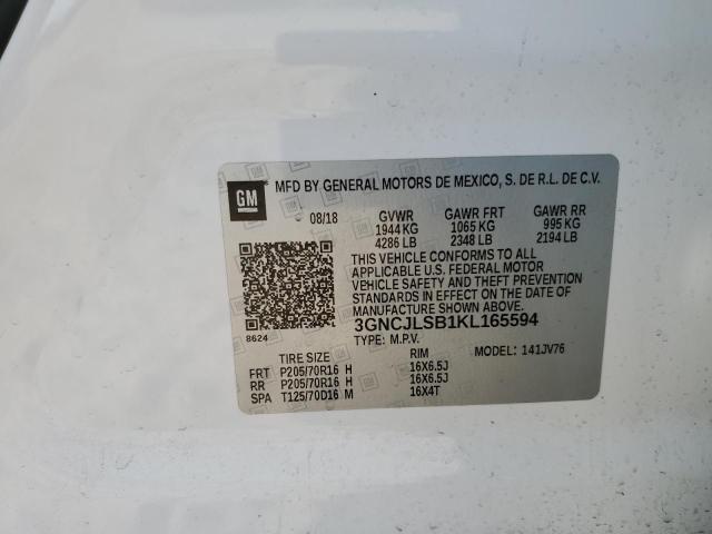 2019 CHEVROLET TRAX 1LT - 3GNCJLSB1KL165594