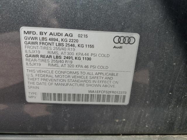 2015 AUDI Q3 PREMIUM - WA1EFCFS2FR012373
