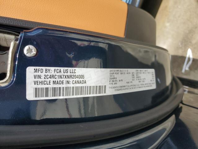 2022 CHRYSLER PACIFICA H 2C4RC1N7XNR204005