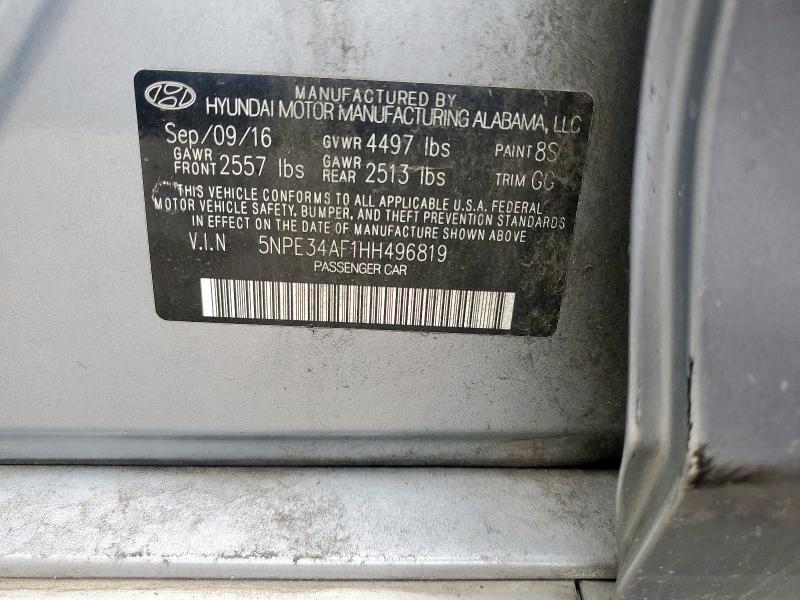 2017 HYUNDAI SONATA SPO - 5NPE34AF1HH496819