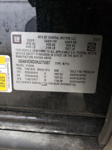2017 BUICK ENCLAVE 5GAKVCKD3HJ275087