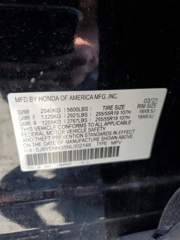 2022 ACURA MDX - 5J8YD9H35NL002148