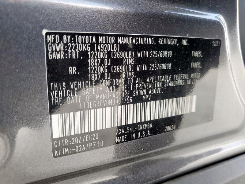 2021 TOYOTA RAV4 XSE - 4T3E6RFV0MU061796