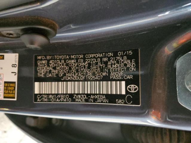 2015 TOYOTA PRIUS - JTDKN3DU2F1925407