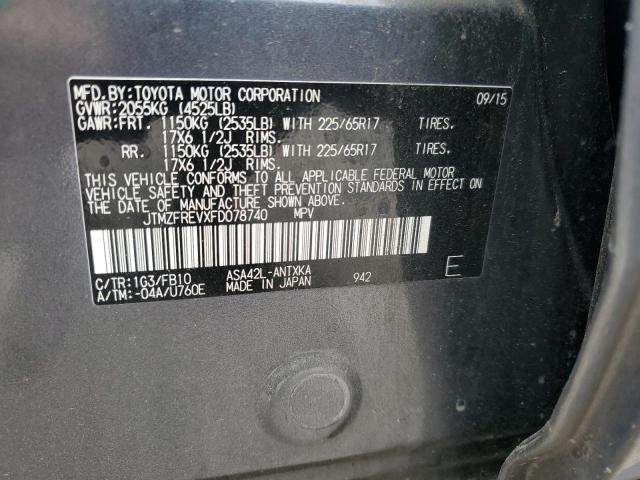 2015 TOYOTA RAV4 LE JTMZFREVXFD078740