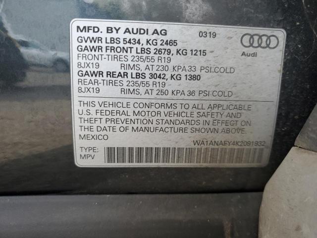 2019 AUDI Q5 PREMIUM - WA1ANAFY4K2091932