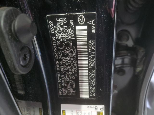 2022 LEXUS UX 200 BAS JTHX3JBH2N2050696