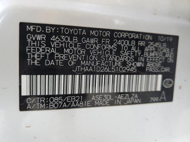 2020 LEXUS IS 300 JTHAA1D26L5102945