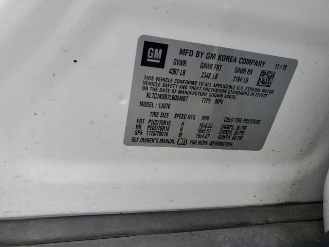 2020 CHEVROLET TRAX LS - KL7CJNSB7LB064967