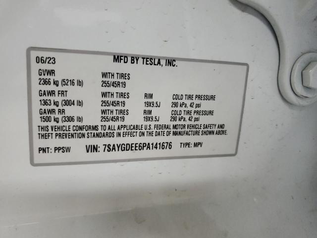2023 TESLA MODEL Y - 7SAYGDEE6PA141676