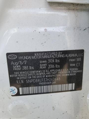 2018 HYUNDAI ELANTRA SE 5NPD84LF3JH262648